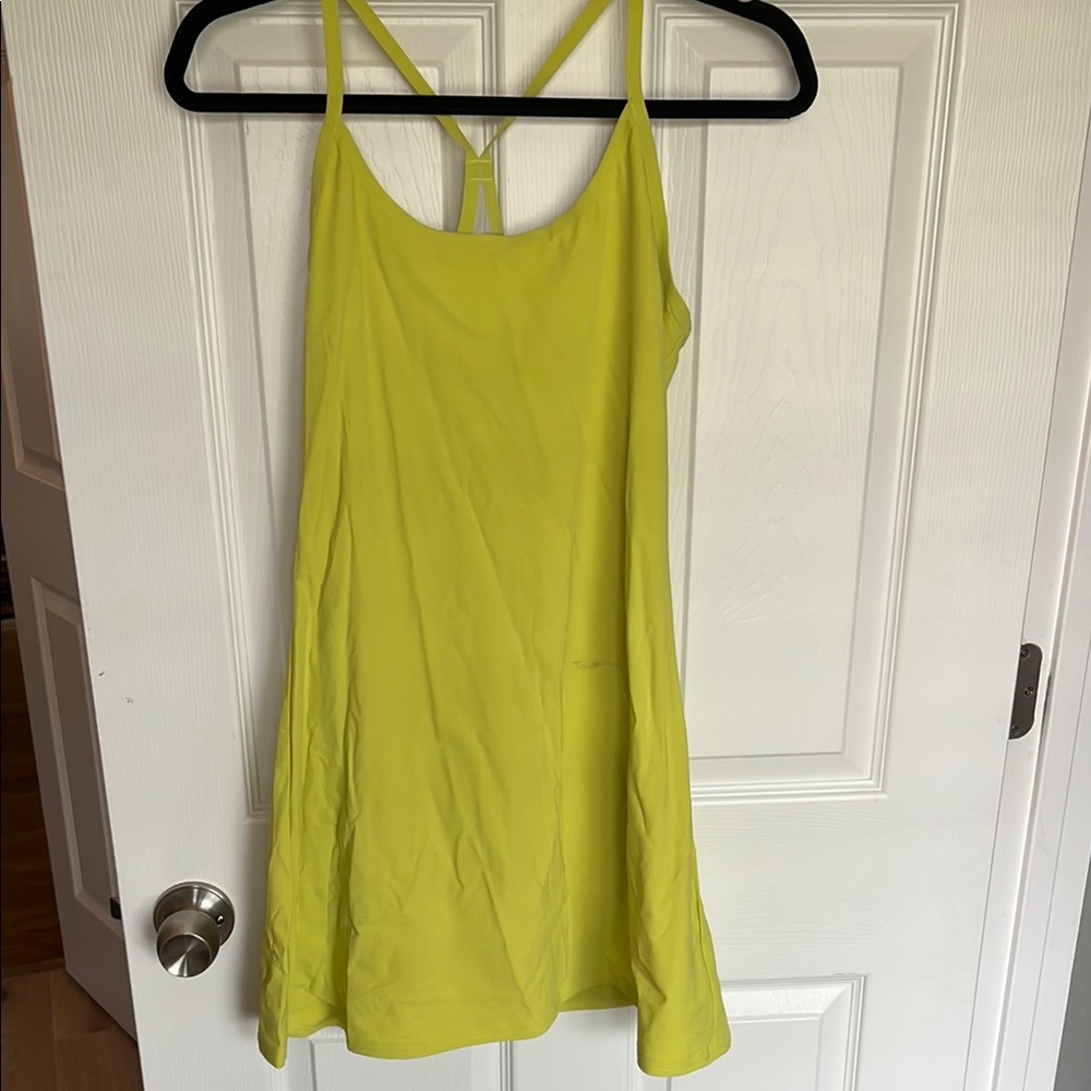 Outdoor Voices Vibrant Yellow Strappy Dress
